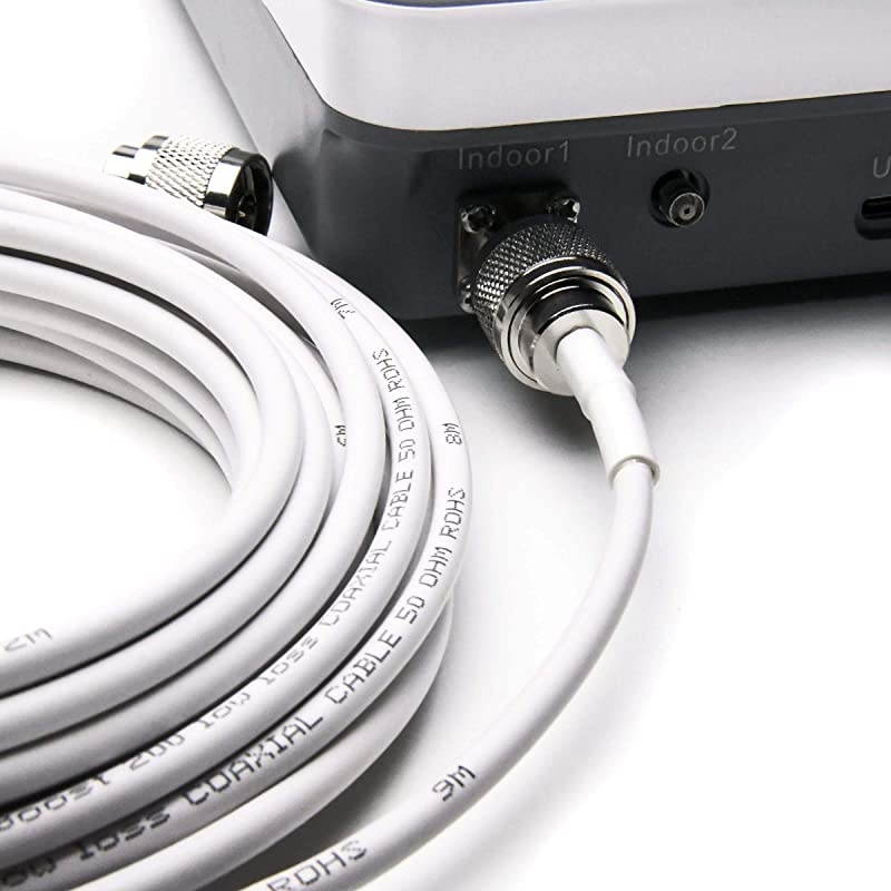 Wall Mount Panel Antenna Kit for Signal Booster Wide Band 6982700 MHz Compatible with All US Carriers 2G3G4G LTE with 50FT Coaxial Cable Best to Broadcast Signal of Cell Booster