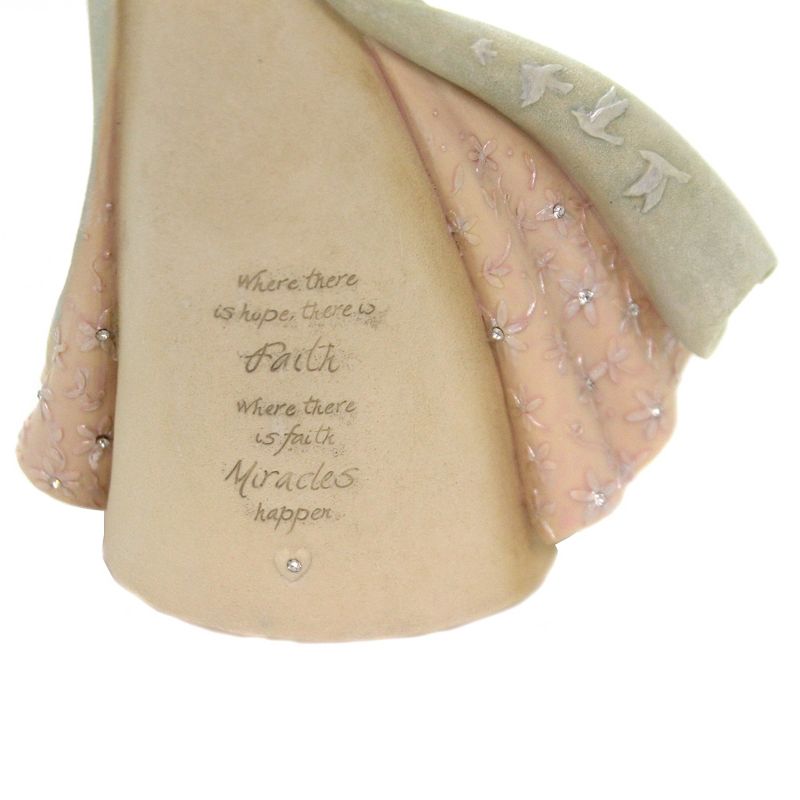 Foundations 7.5" Angel Of Faith Rosary Trust Inspire Spiritual  -  Decorative Figurines