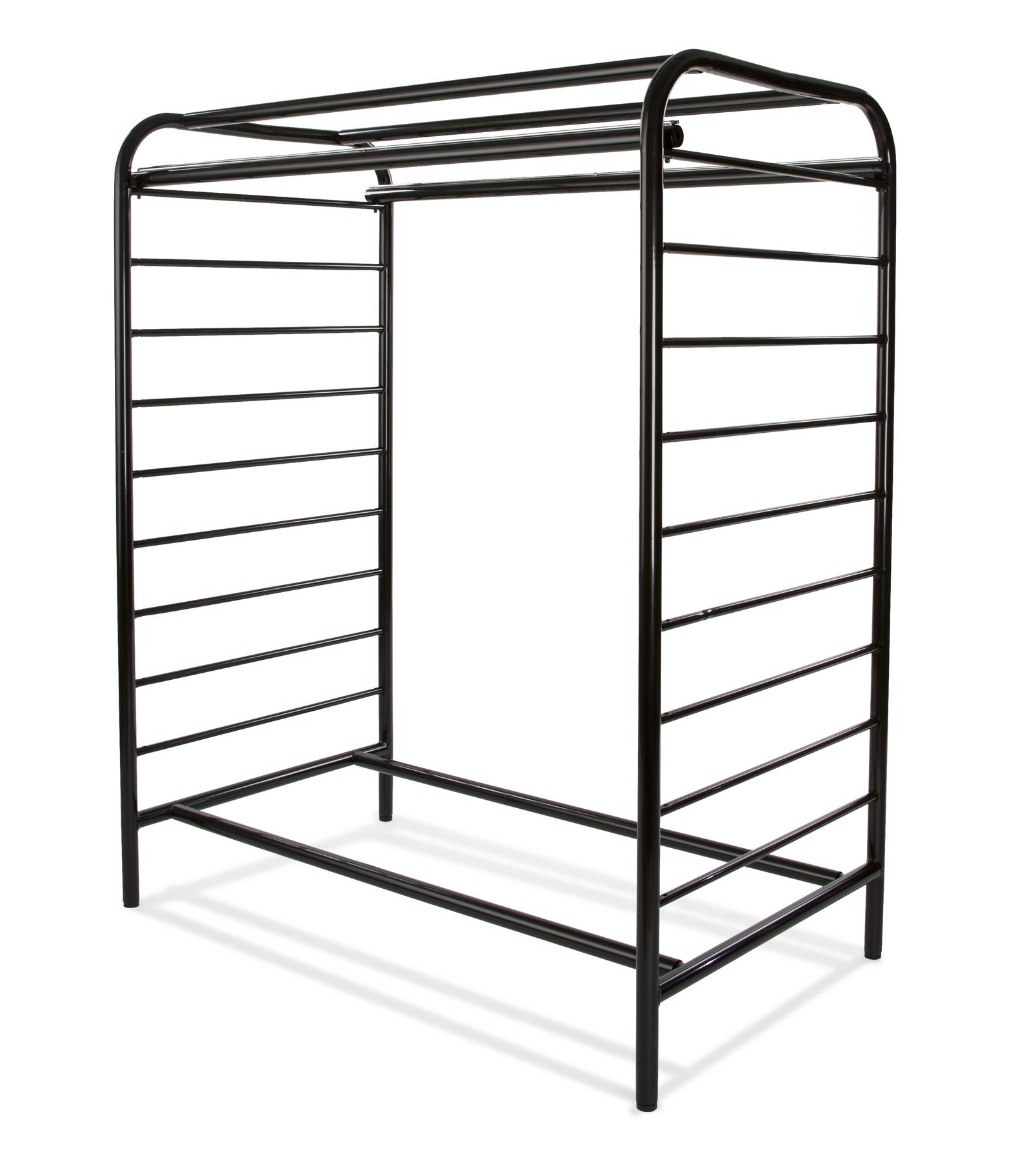 Econoco A301 - B Double Center Floor Rack - Black