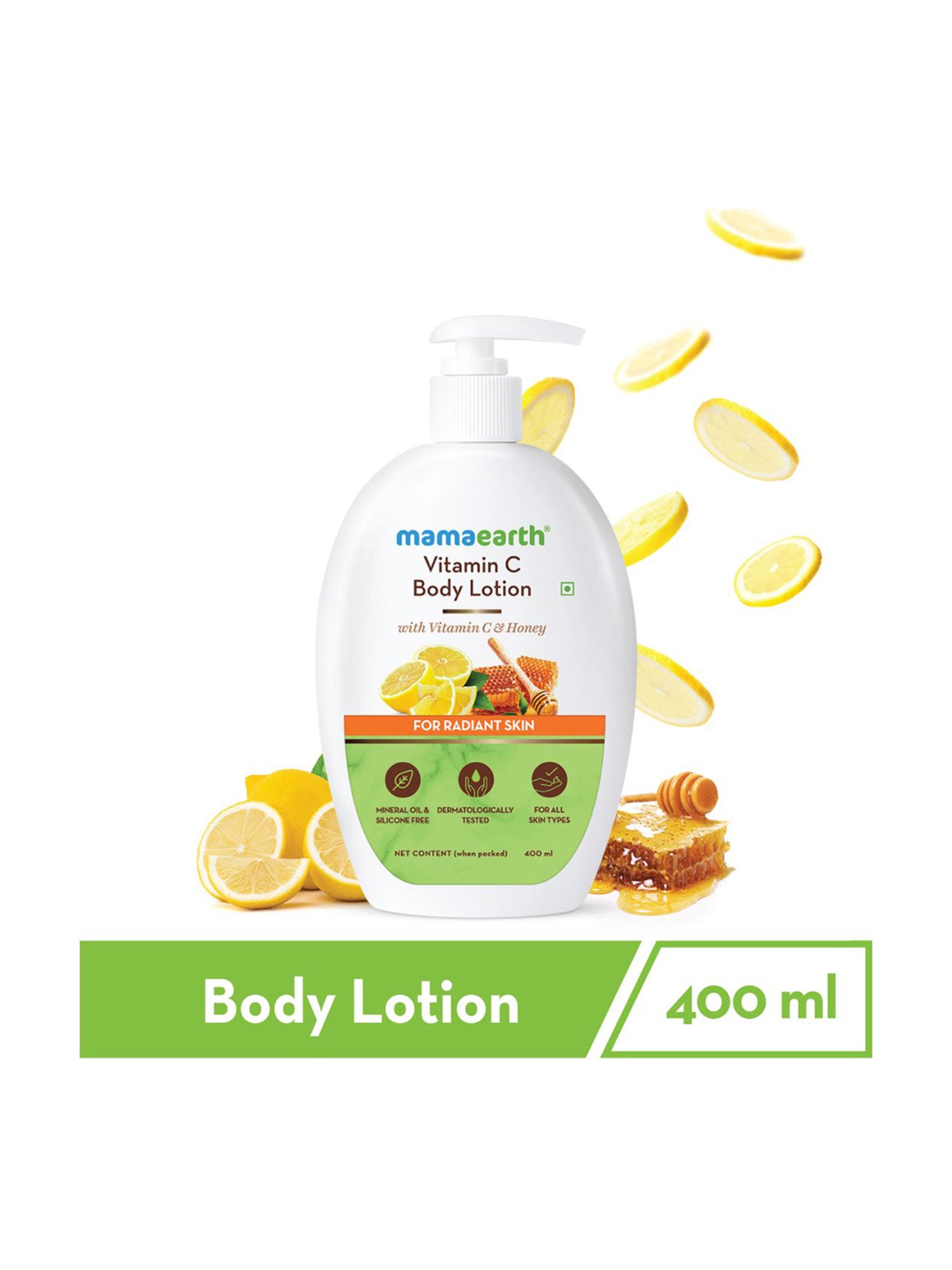 Mamaearth Vitamin C Body Lotion for Radiant Skin - 400 ml