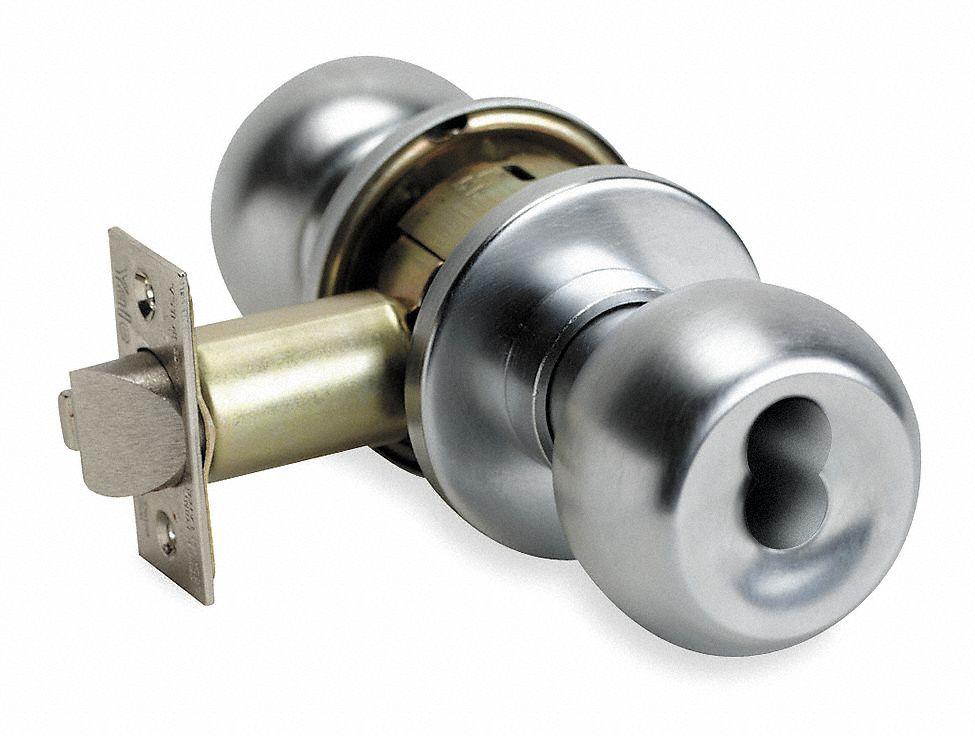 YALE BCA5407CK630 Knob Lockset,Mechanical,Entrance,Grd. 1