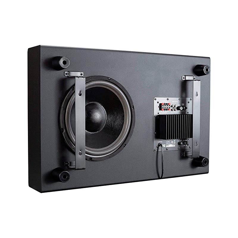 135847 Ssw-12 Powered Slim Subwoofer - 12 Inch - Black with Ported Design, 150 Watts, Lowprofile Includes On-Wall Mounting Brackets