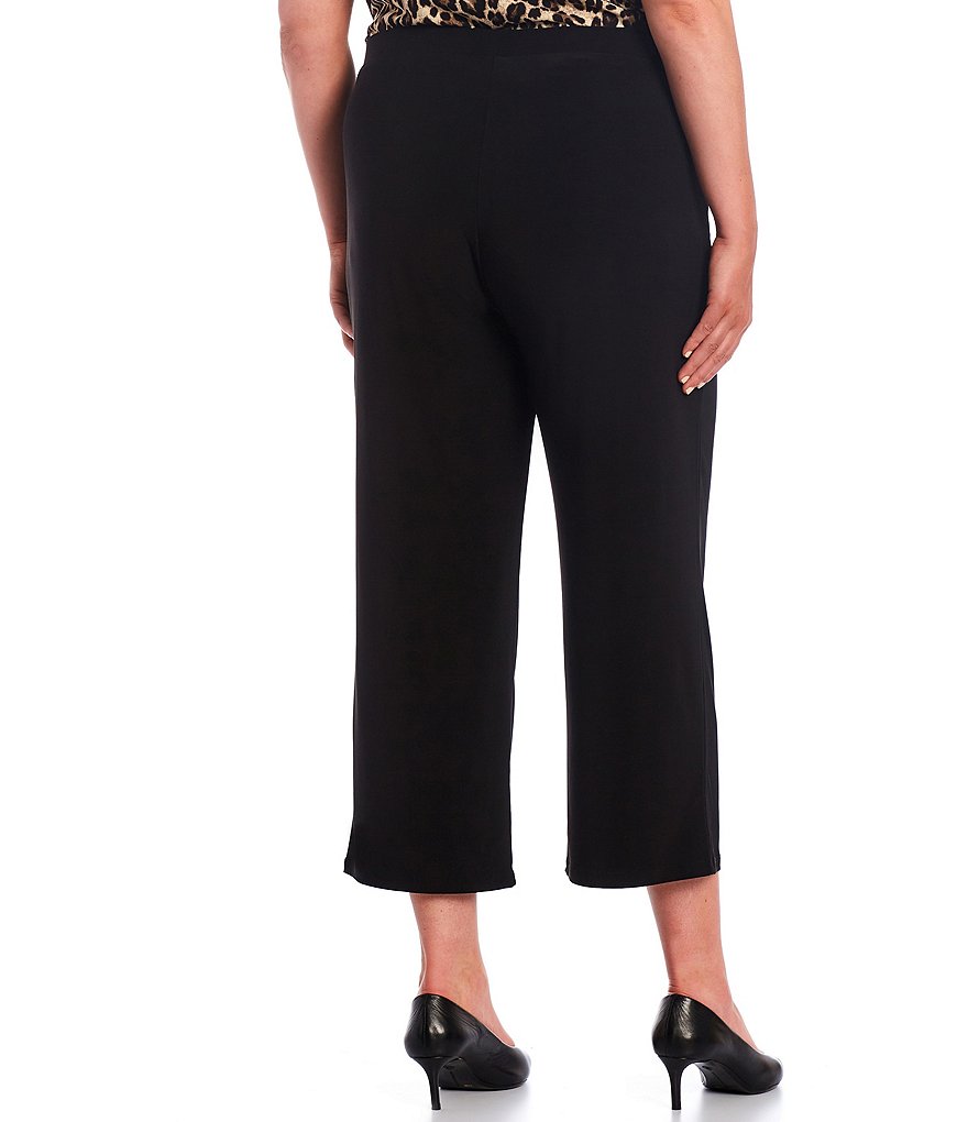 Investments Plus Size Soft Separates Pull-On Crop Pants