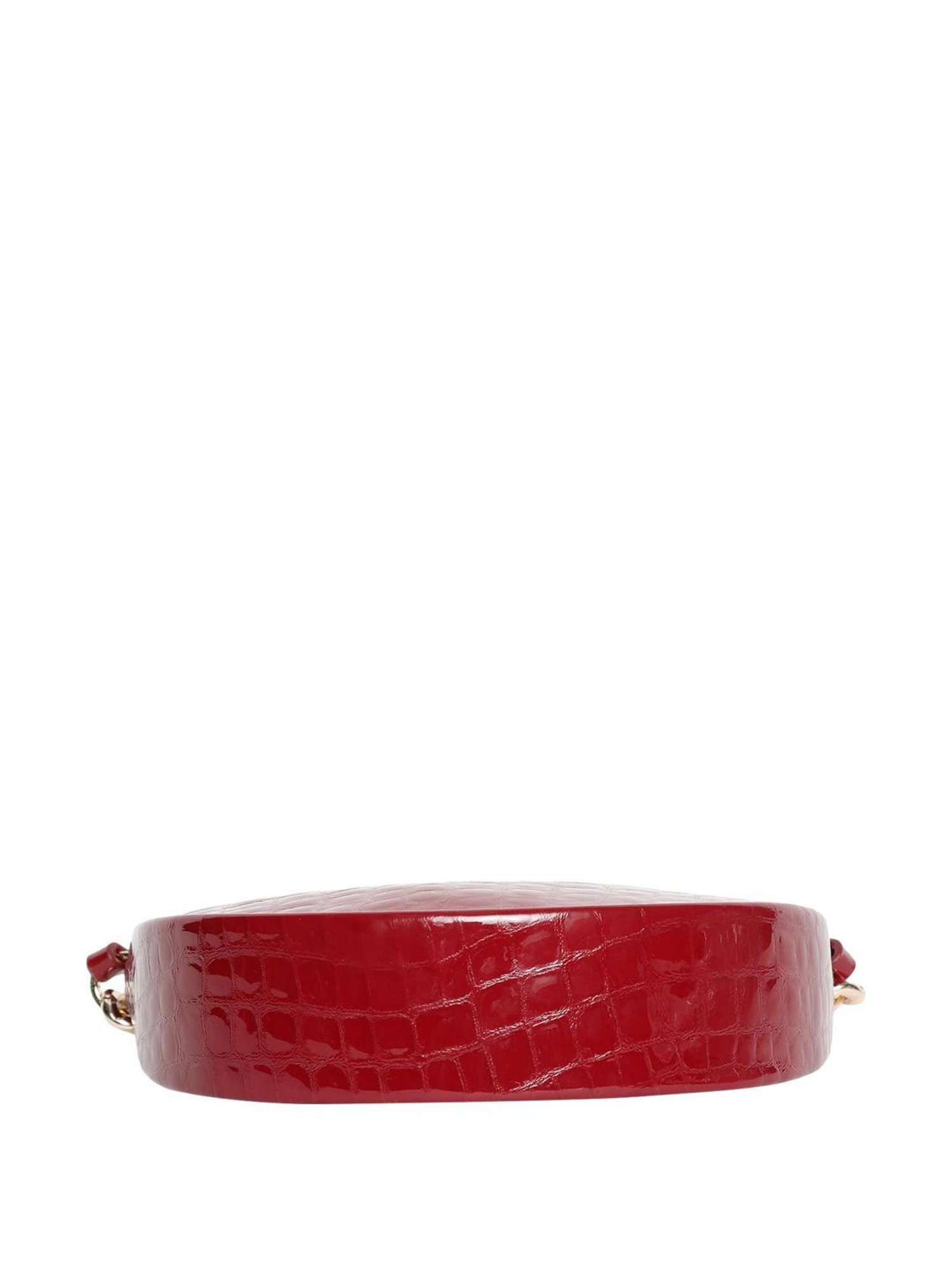 BAGATT Barletta Red Textured Small Hobo Handbag