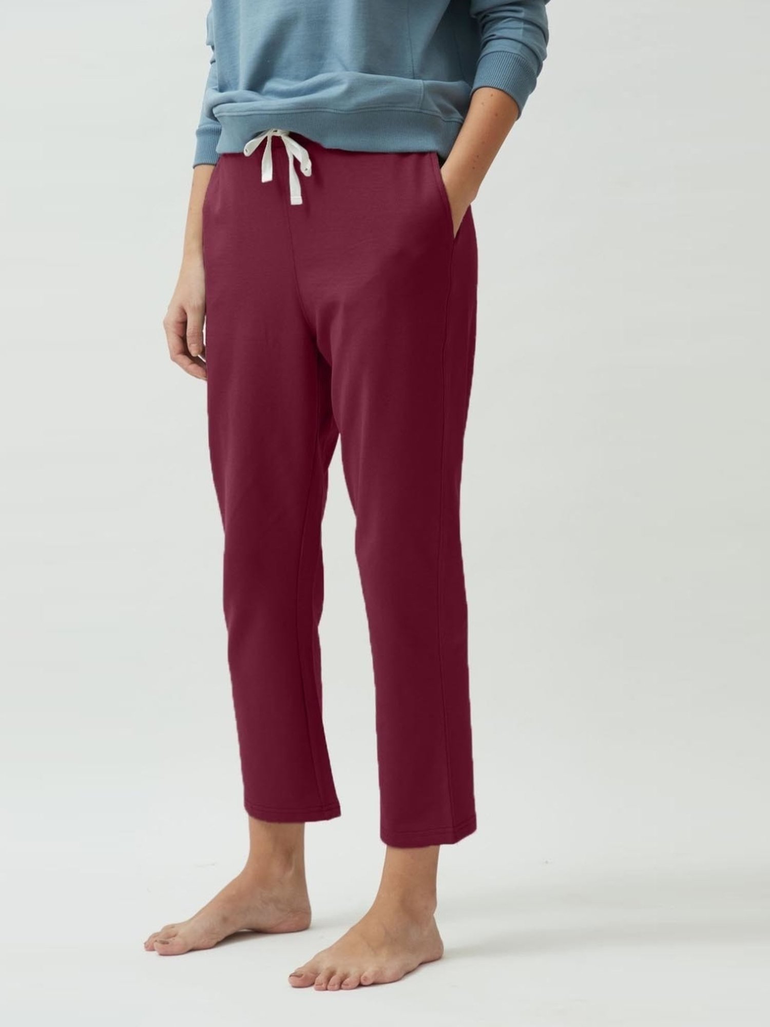 Saltpetre Timeless Organic Cotton Maroon Straight Fit Jogger
