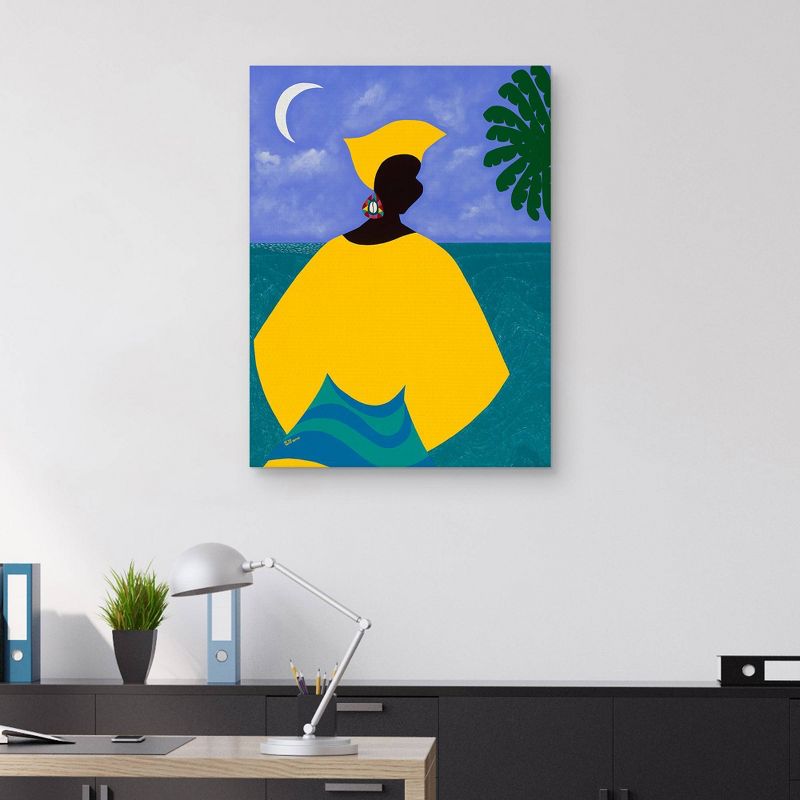 30" x 40" Yemanja Candomble Orisha by Synthia Saint James Canvas Art Print - Masterpiece Art Gallery