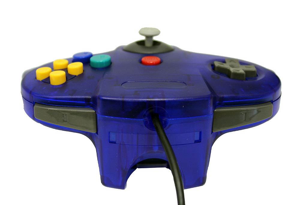 Transparent Blue Replacement Controller for Nintendo N64 by Mars Devices