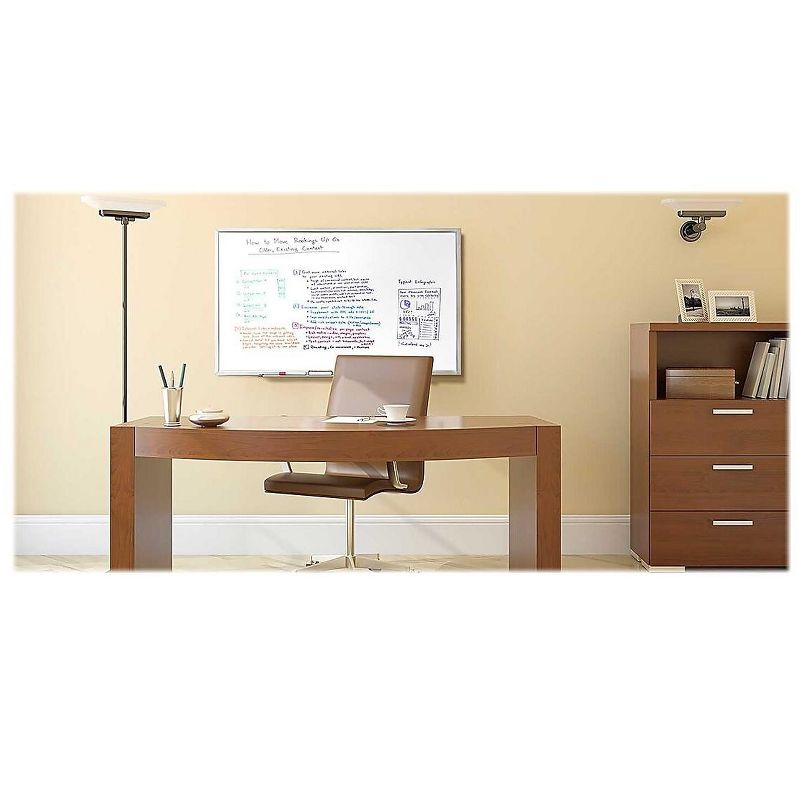 Ghent Non-Magnetic Whiteboard with Aluminum Frame 4'H x 5'W M2454