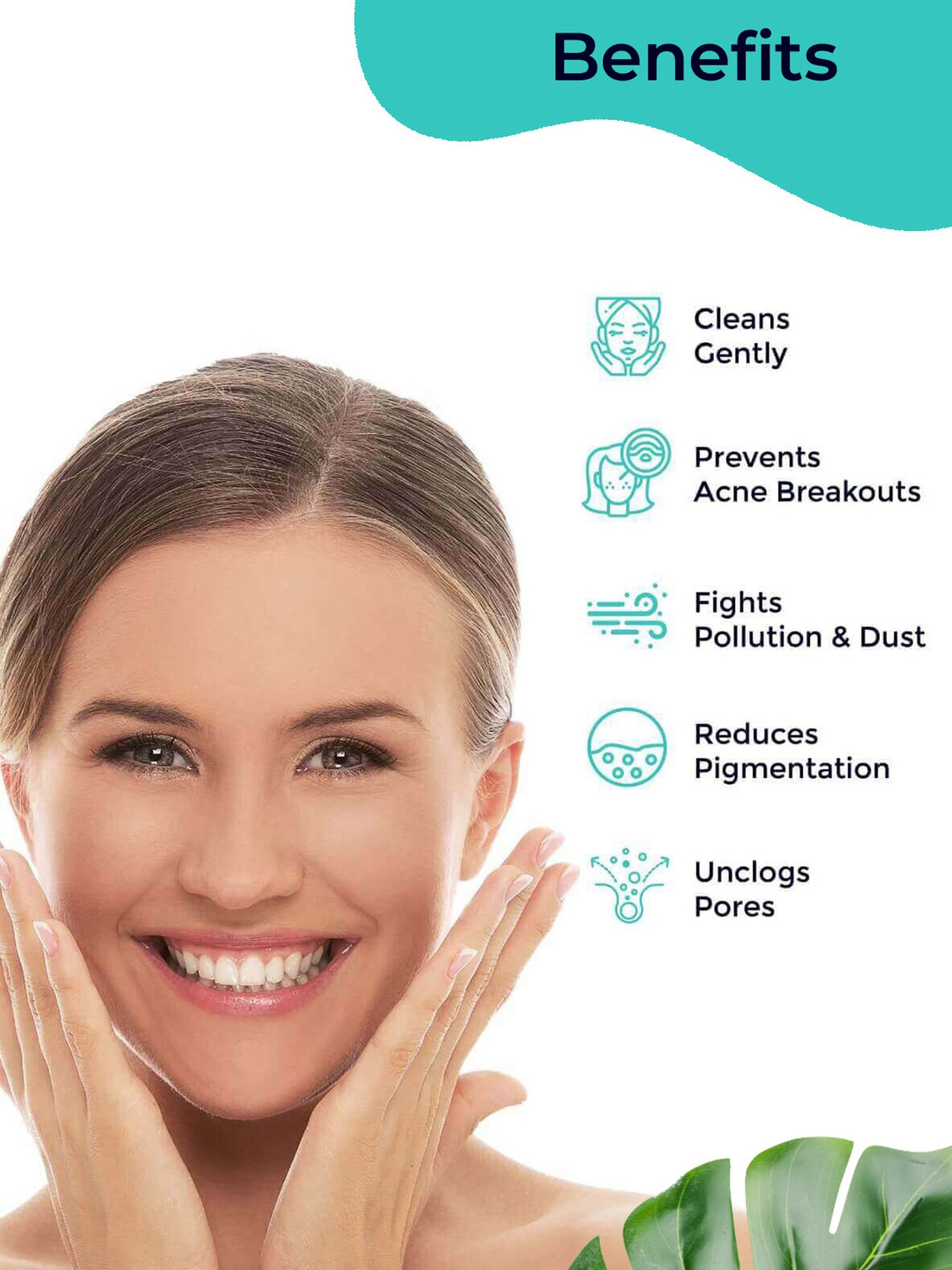 Pilgrim Mild Face Wash Cleanser for Deep Pore Cleansing - 100ml