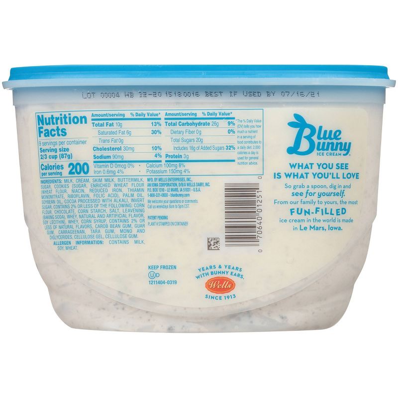 Blue Bunny Cookies & Cream Ice Cream - 48 fl oz