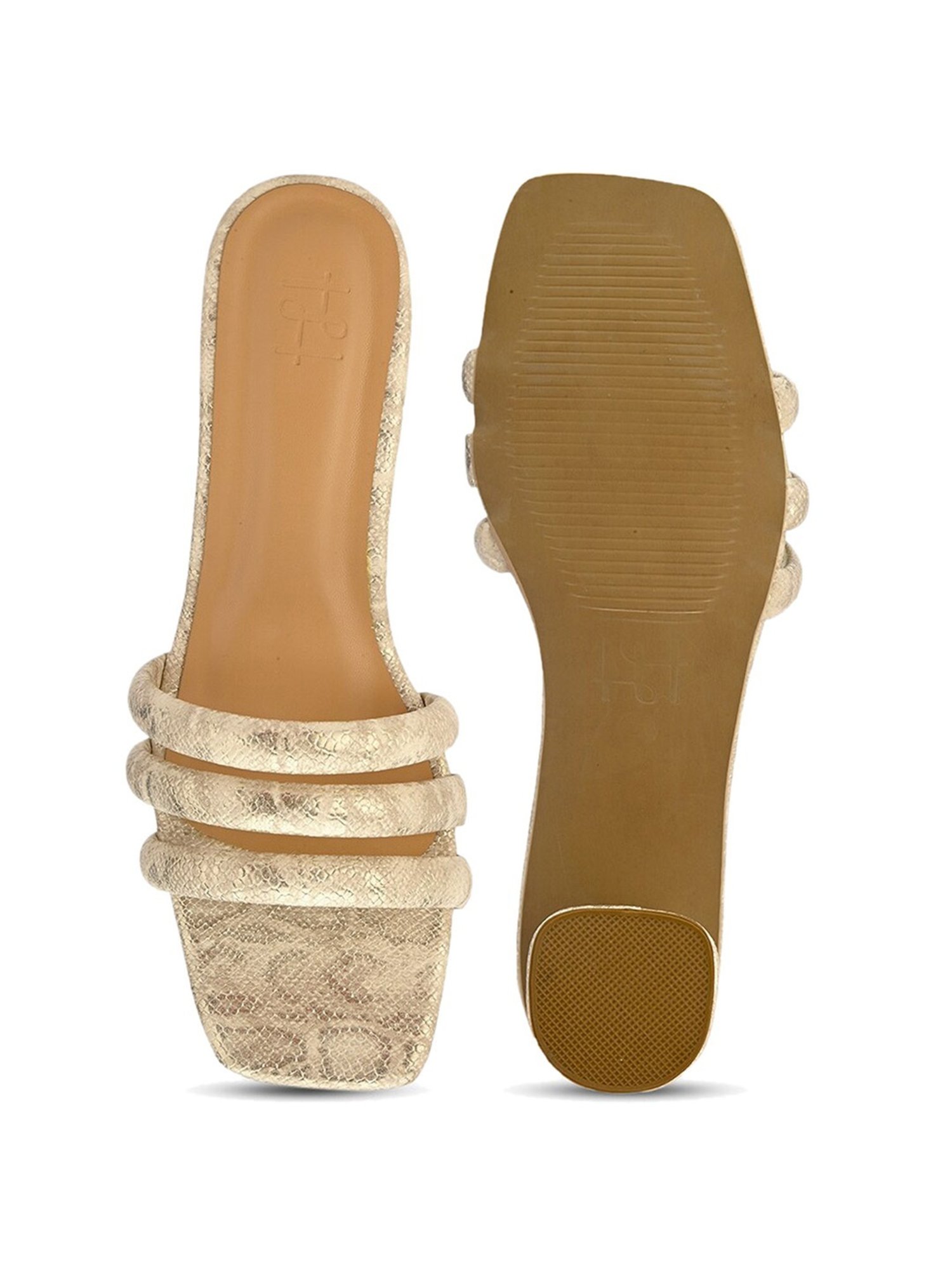 Hydes N Hues Women's Beige Casual Sandals