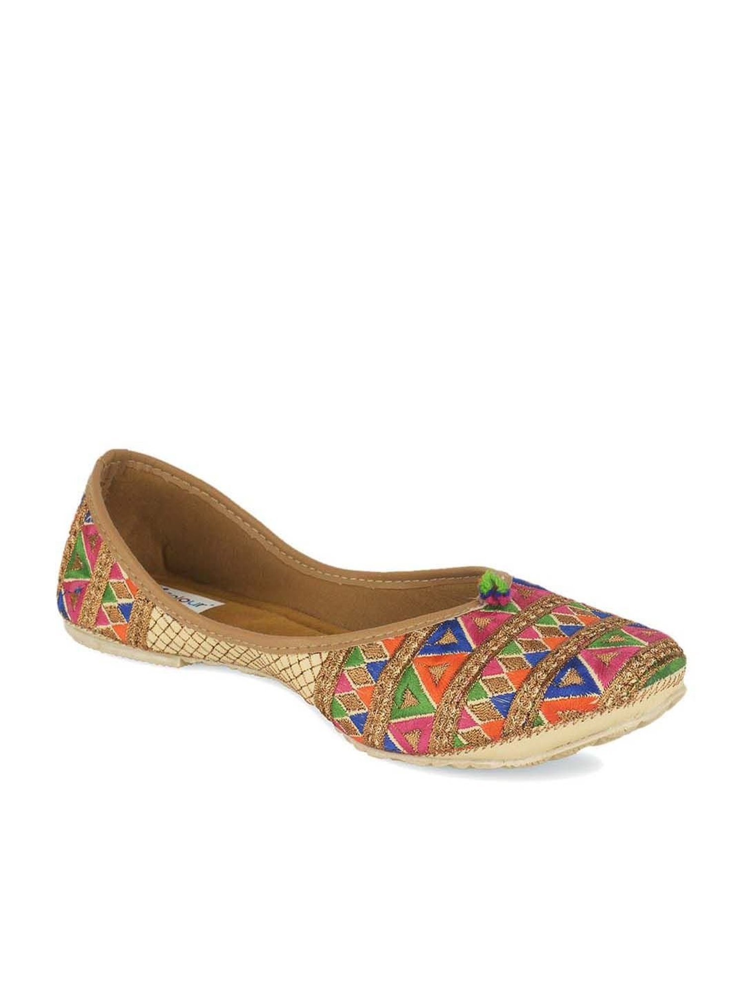 Desi Colour Women's Multicoloured Ethnic Juttis