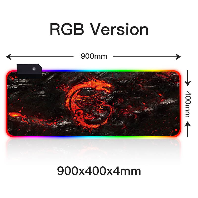 RGB LED Gaming Mouse Pad Esports Player Non-slip Color Mousepad
