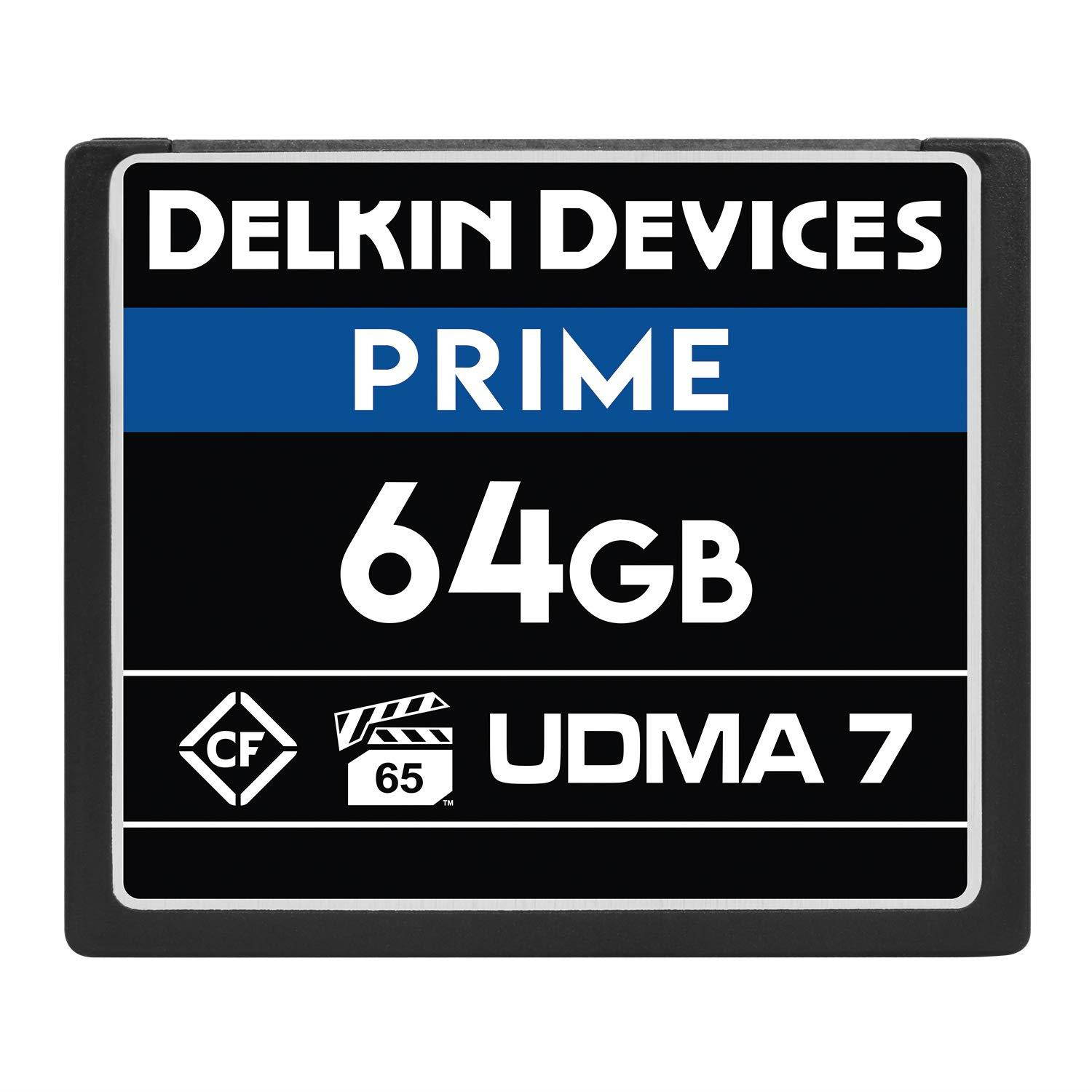 Delkin Devices 64GB Prime CompactFlash VPG-65 Memory Card