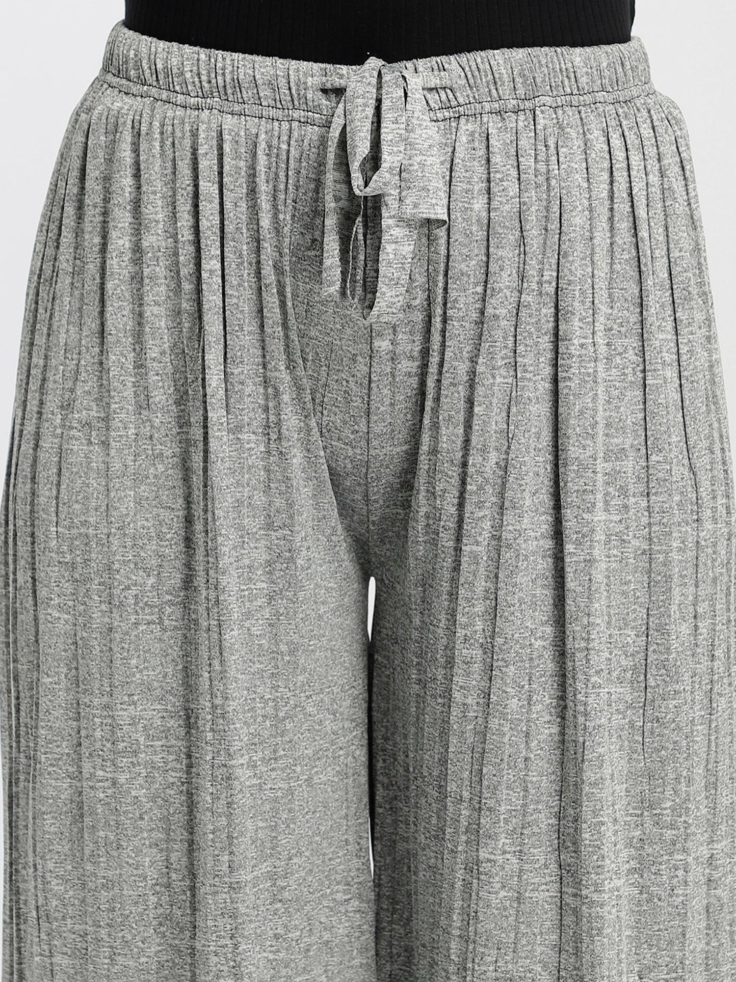 Aditi Wasan Grey Relaxed Fit Pleated Culottes