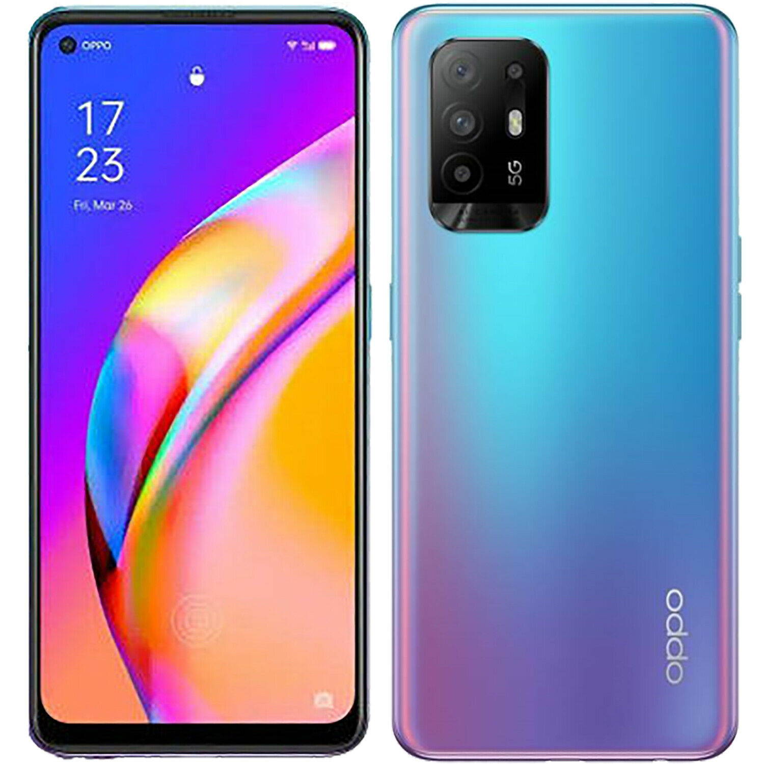Oppo A94 Dual-SIM 128GB ROM + 8GB RAM (GSM Only | No CDMA) Factory Unlocked 5G Smartphone (Fluid Black) - International Version