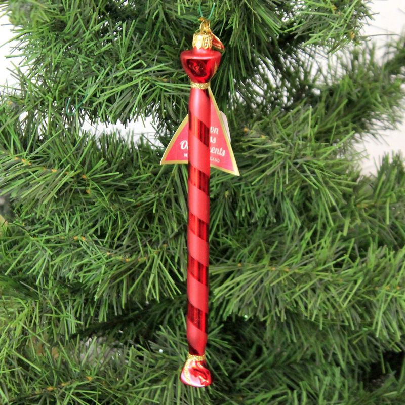 Morawski 7.75" Wrapped Swizzle Stick Ornament Sweet Candy Confection  -  Tree Ornaments