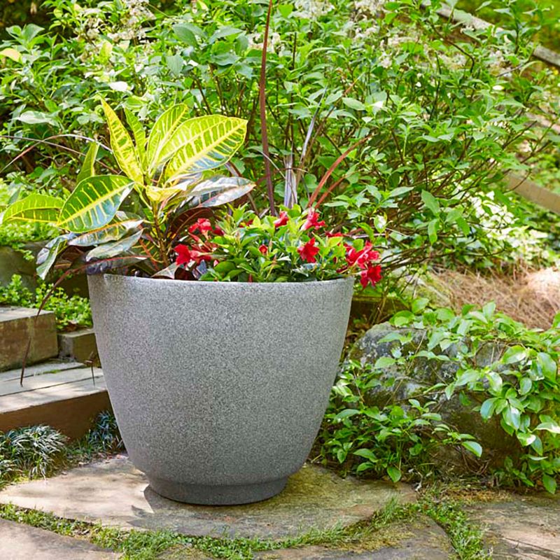 Southern Patio Dynamic Design 15 In Large Metro Resin Garden Planter, Monzonite