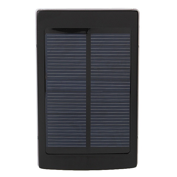 Portable Solar Panel Dual USB External Mobile Battery Power Bank Pack Charger for iPhone HTC