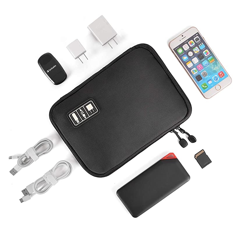 Reusable Fastening Cable Ties 6 Inch Adjustable Cord Strap Hook & Loop Microfiber Electronic Cord Ties, Black