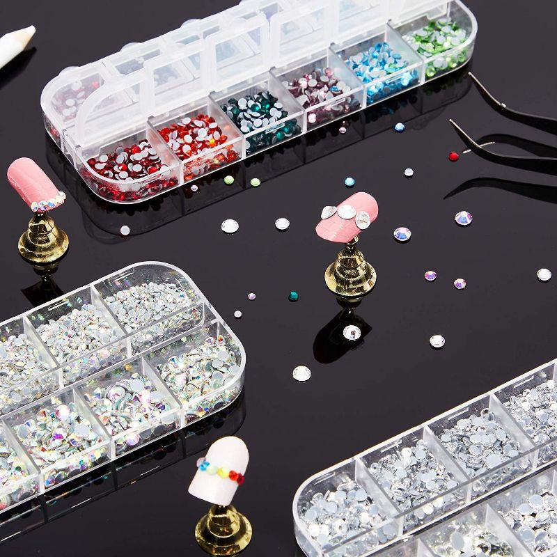 Bright Creations 6007 Pieces Hotfix Rhinestones Set with Dotting Pen and Tweezers for Arts and Crafts