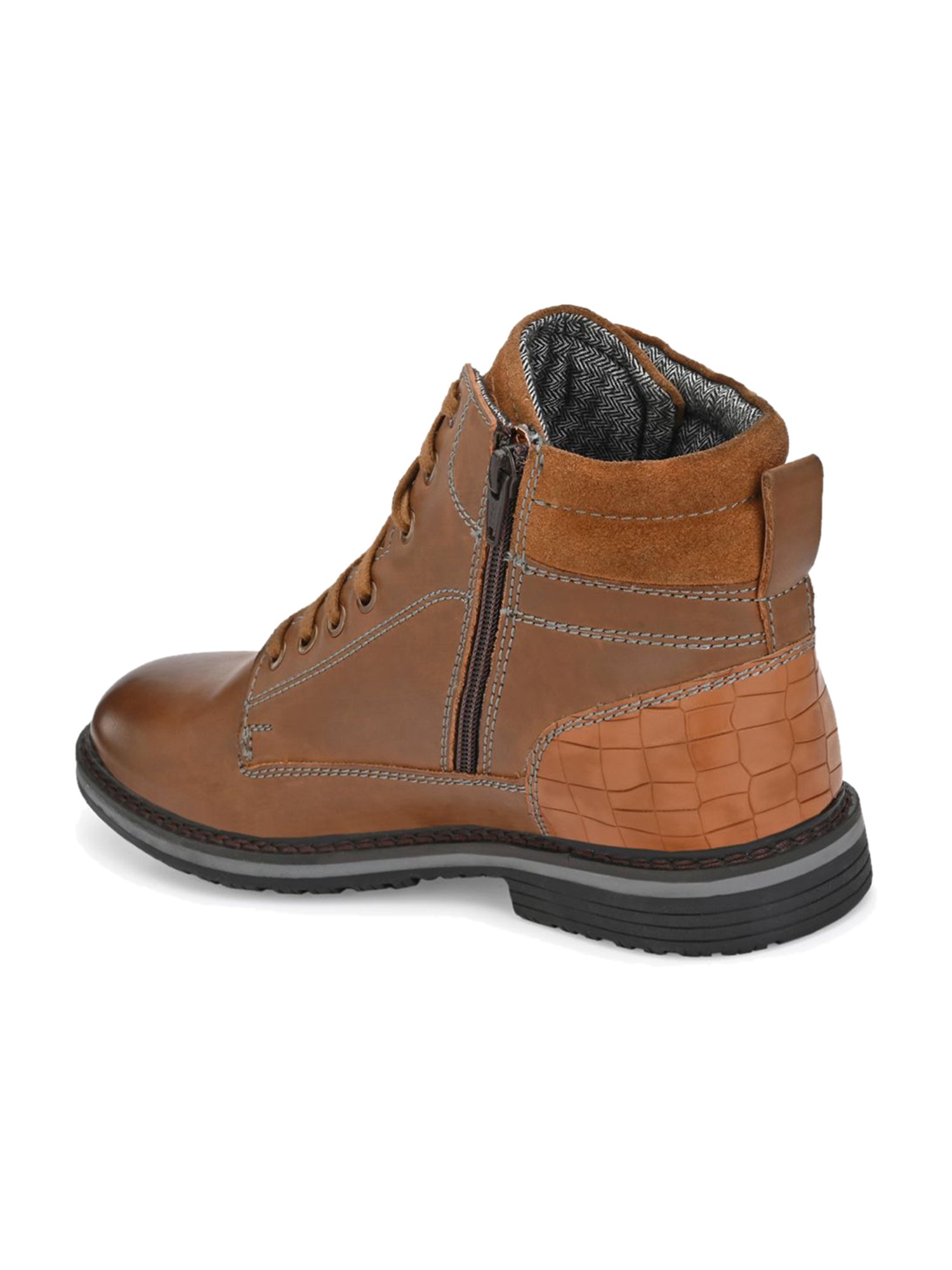 Delize Men's Tan Derby Boots