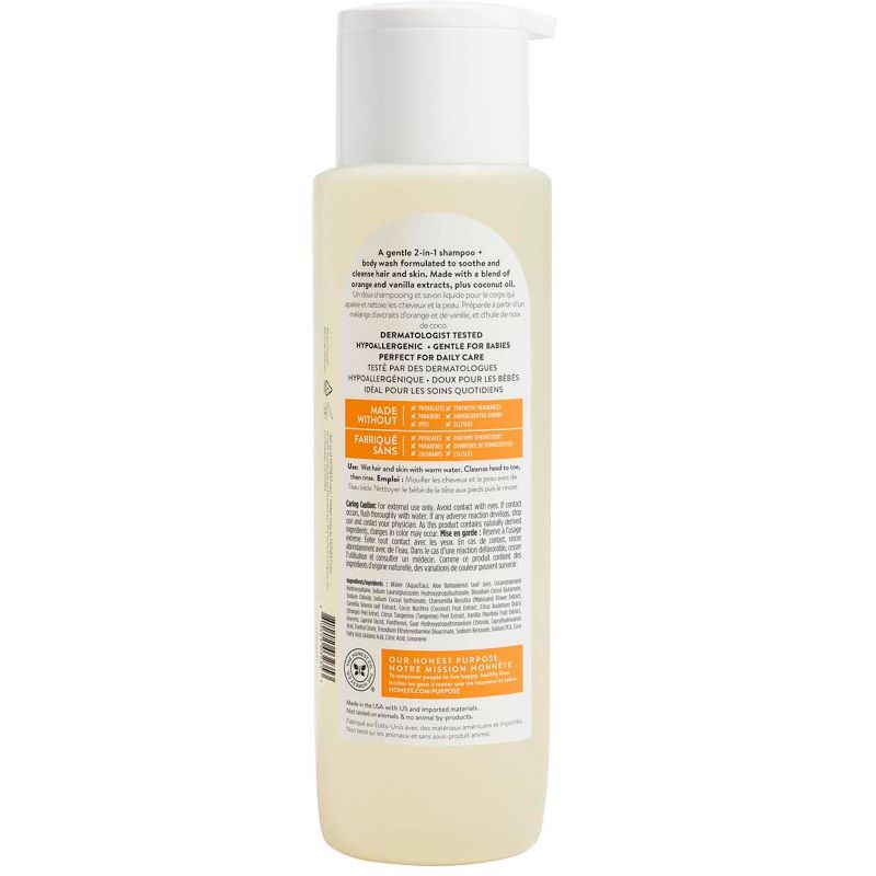 The Honest Company Everyday Gentle Shampoo & Body Wash Sweet Orange Vanilla - 18 fl oz