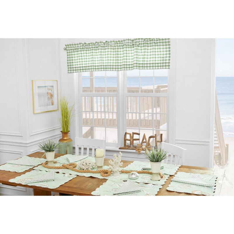 C&F Home Ashford Sage Valance Set of 2