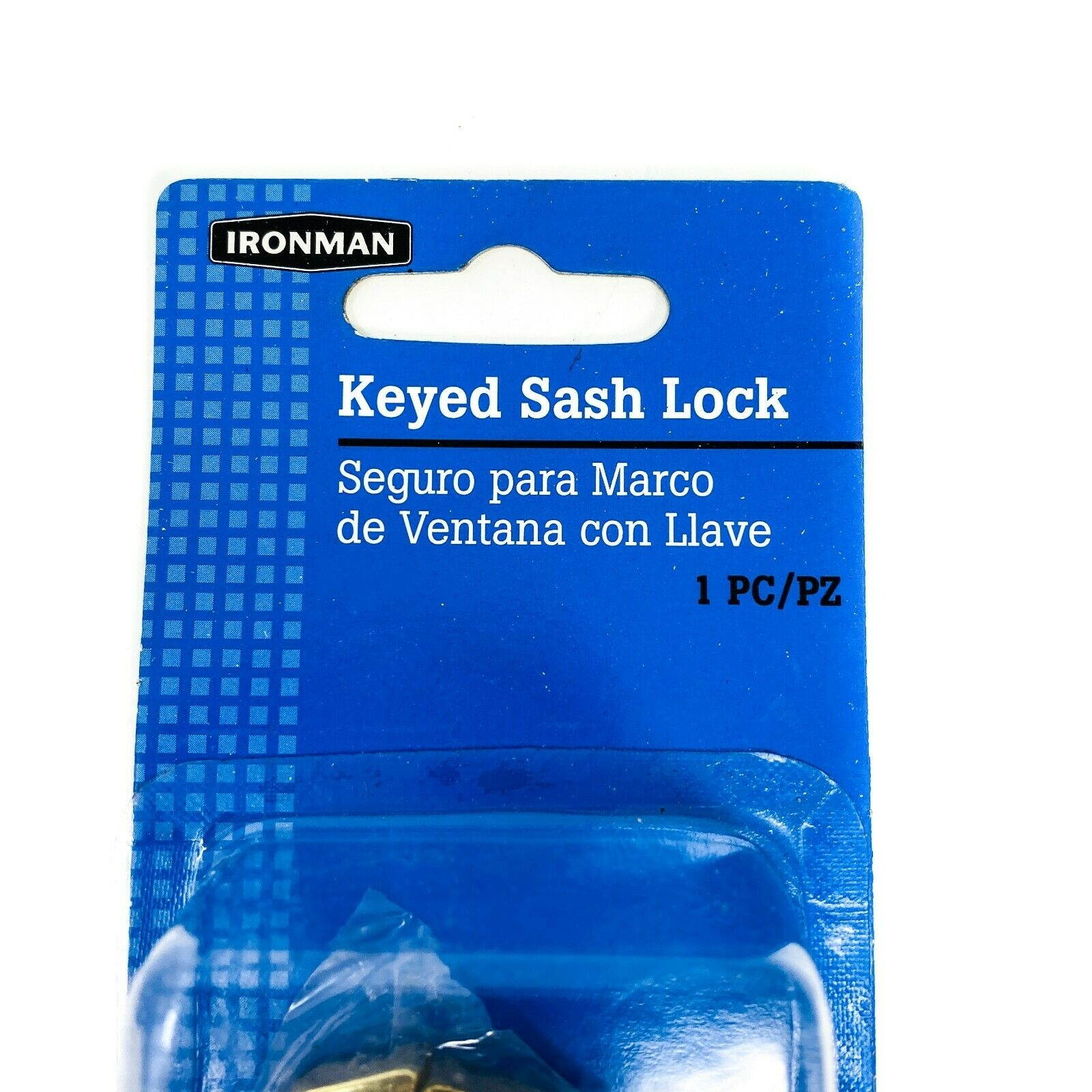 Ironman 62342 Keyed Sash Lock Bright Brass Finish (LOT OF 3)