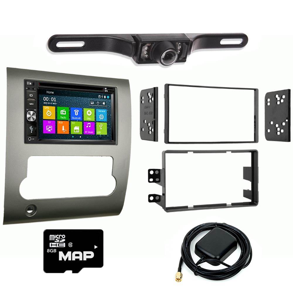 Otto Navi In Dash Navigation System DVD GPS Navigation Multimedia Radio and Kit for Nissan Titan 2008-2012 with Back up camera and extra