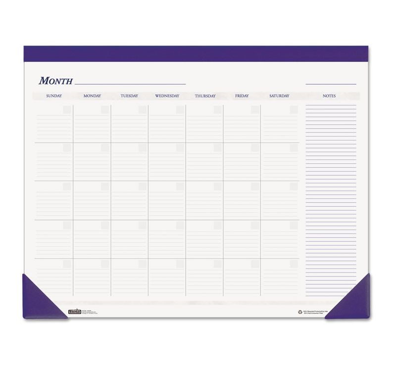 House Of Doolittle Nondated Desk Pad Calendar 22 x 17 Blue 464