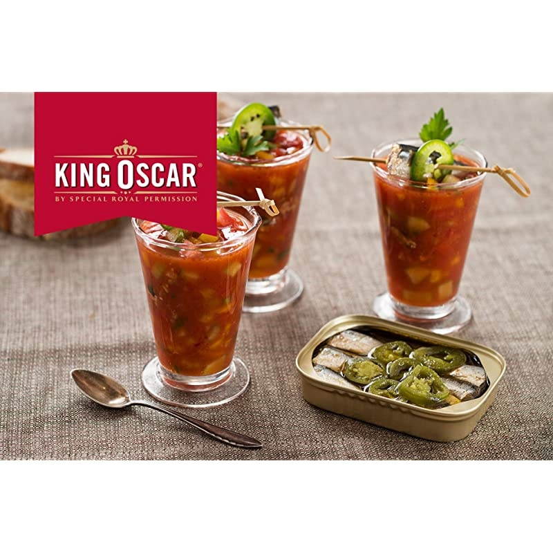 Wild Caught Sardines in Extra Virgin Olive Oil Hot Jalapeno Peppers 375 Ounce Pack of 12