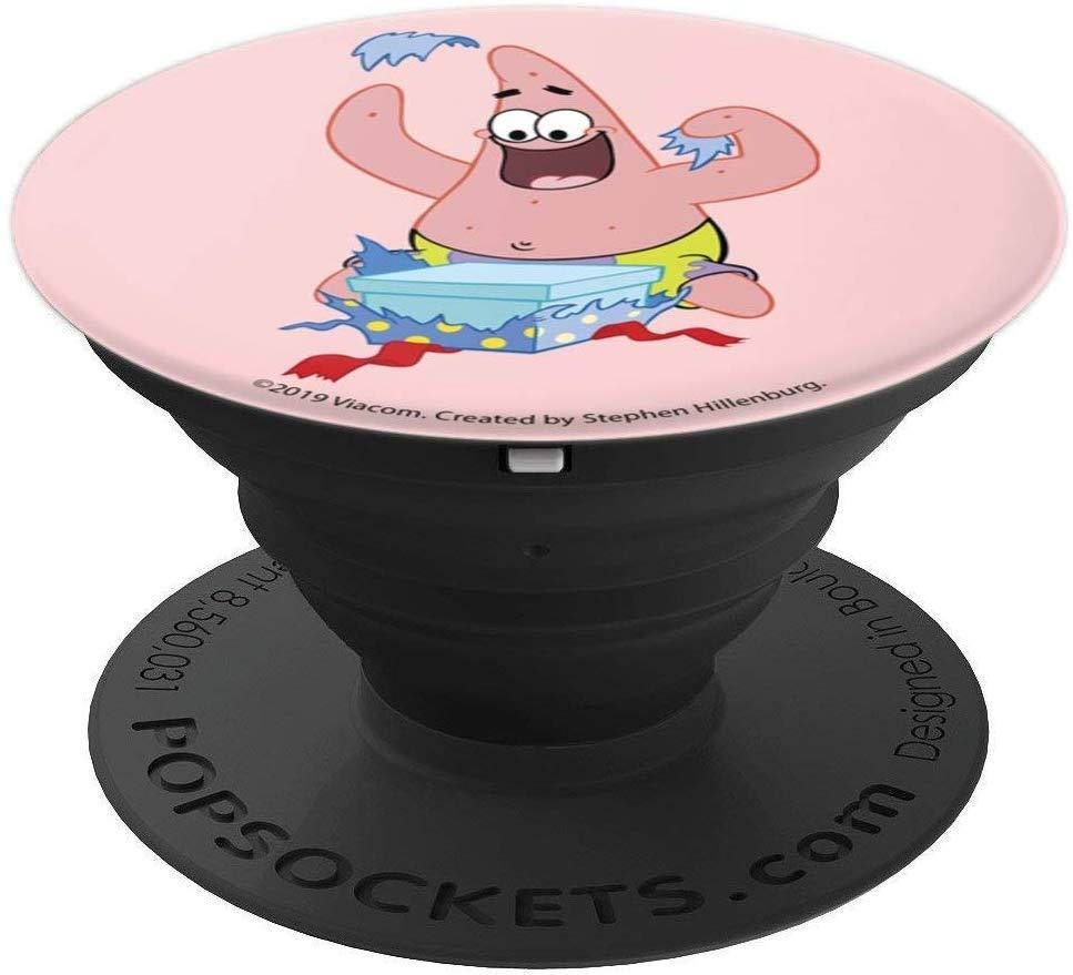 Spongebob Squarepants Patrick Star Opening Present Christmas PopSockets Grip and Stand for Phones and Tablets