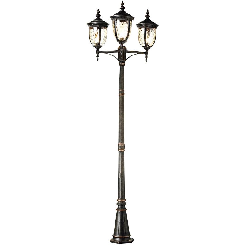 1 Light Outdoor Post Mount Black - Aurora Lighting