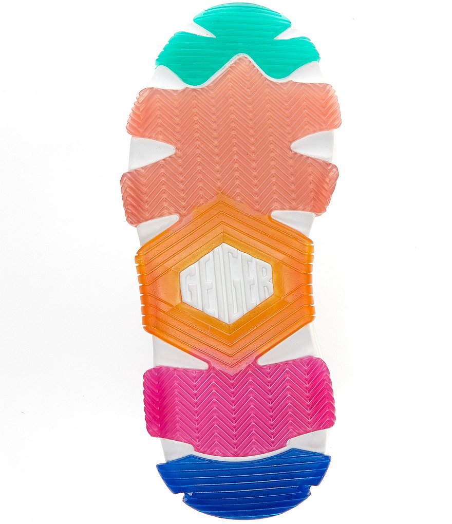 Kurt Geiger London Lettie Knit Slip-On Rainbow Chunky Outsole Sock Sneakers