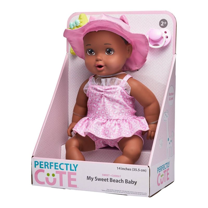 Perfectly Cute 14" My Sweet Beach Baby Doll - Brunette with Brown Eyes