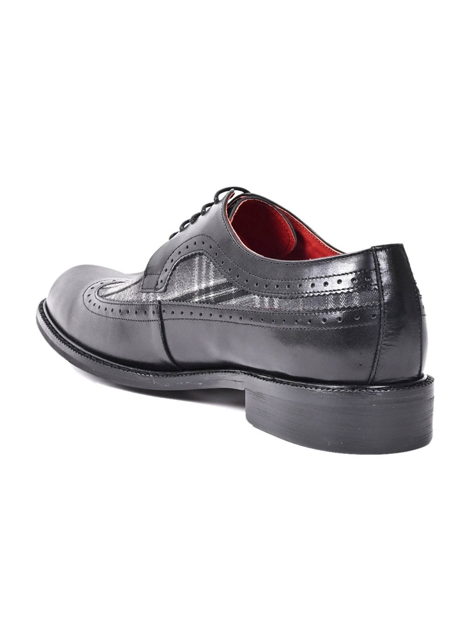 Cobblerz Men's Black Derby Shoes