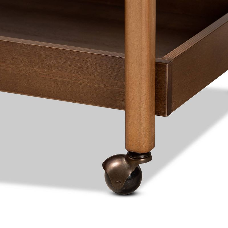 Sunrise Kitchen Island with American Maple Top White/Natural - Flora Home