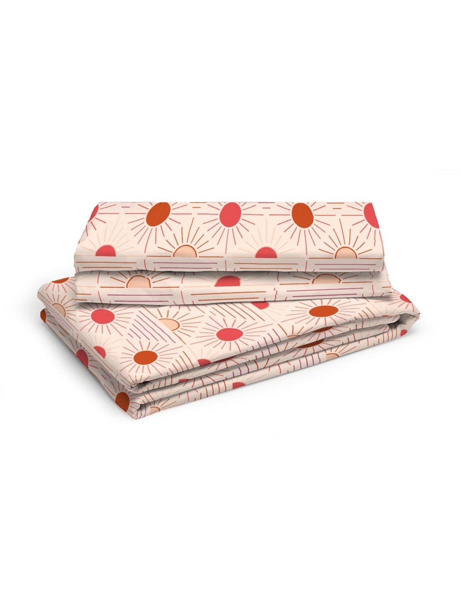 Layers Panchatatva Floral Pink 146 TC Cotton King Bed Sheet with 2 Pillow Covers