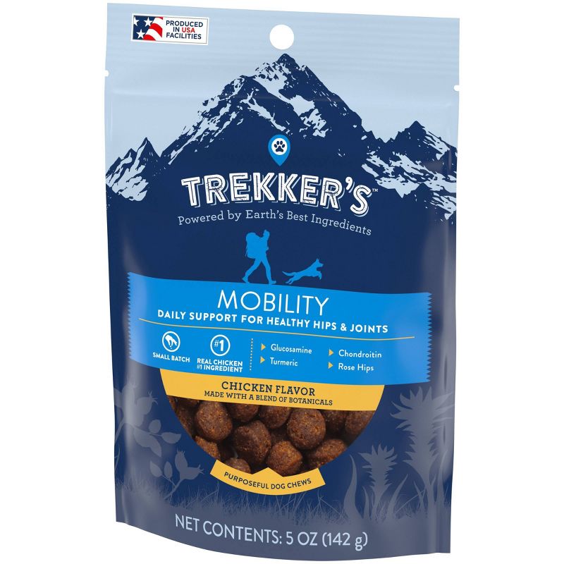Trekker's Chewy Dog Treats Mobility Chicken Flavor - 5oz Pouch
