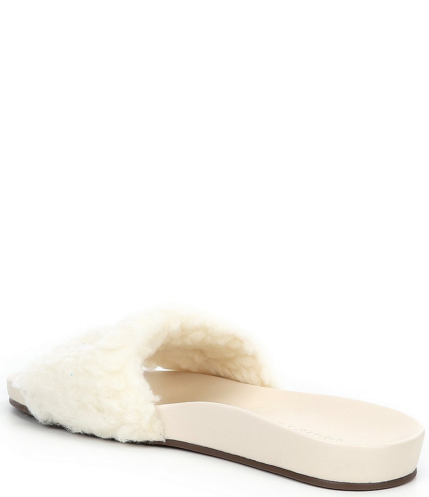 Schutz Boss Babe Faux Fur Slides