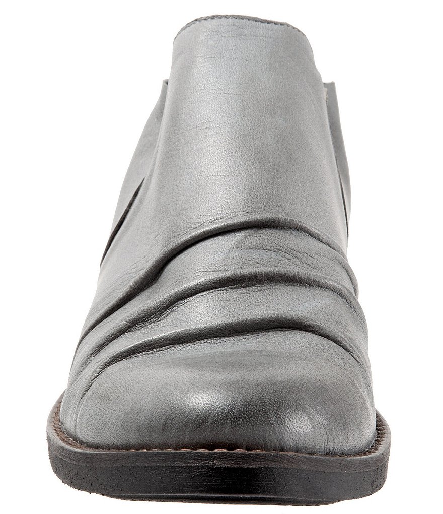 Bueno Pina Leather Ruched Slip-On Block Heel Loafers