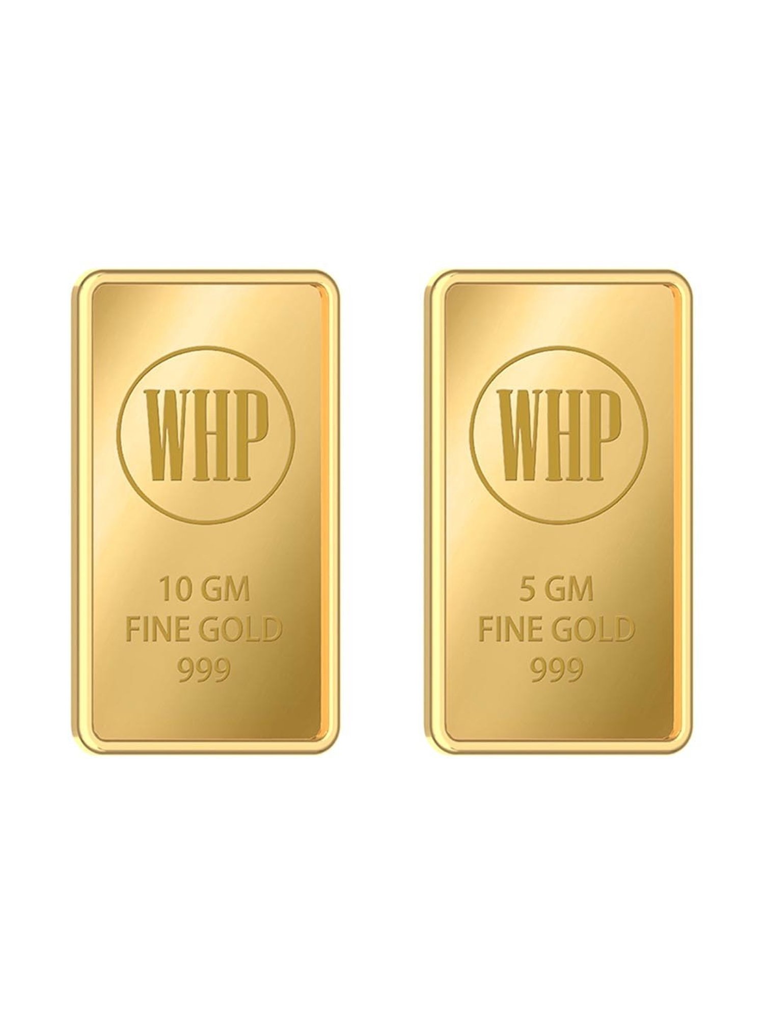 Waman Hari Pethe Jewellers Combo of 24k (999) 10gm & 5gm Yellow Gold Bar