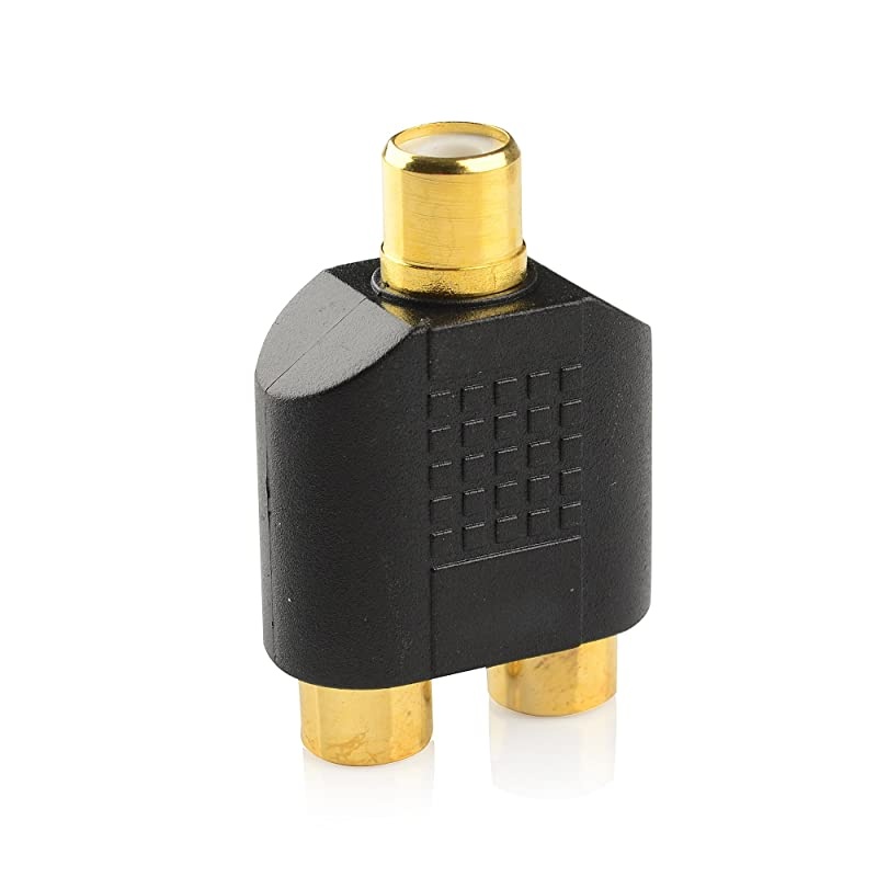 5Pack Gold Plated RCA Split Adapter