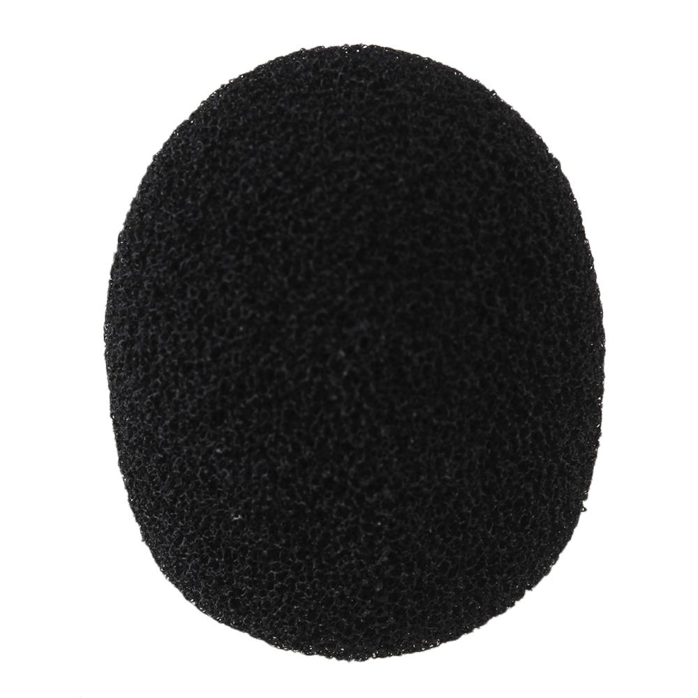 BQLZR 10pcs Black Loudspeaker Lapel Microphone Wind Shield Mic Sponge Skin EY-M05