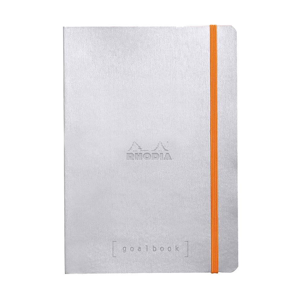 Rhodia Goalbook - Dot Grid 224 Numbered pages - 6 x 8 1/4 - Silver