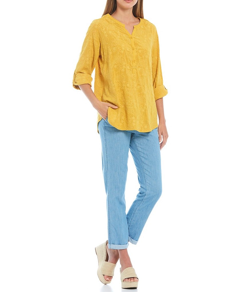 NYDJ Drawstring Waist Slim Ankle Roll Cuff Jogger Pants