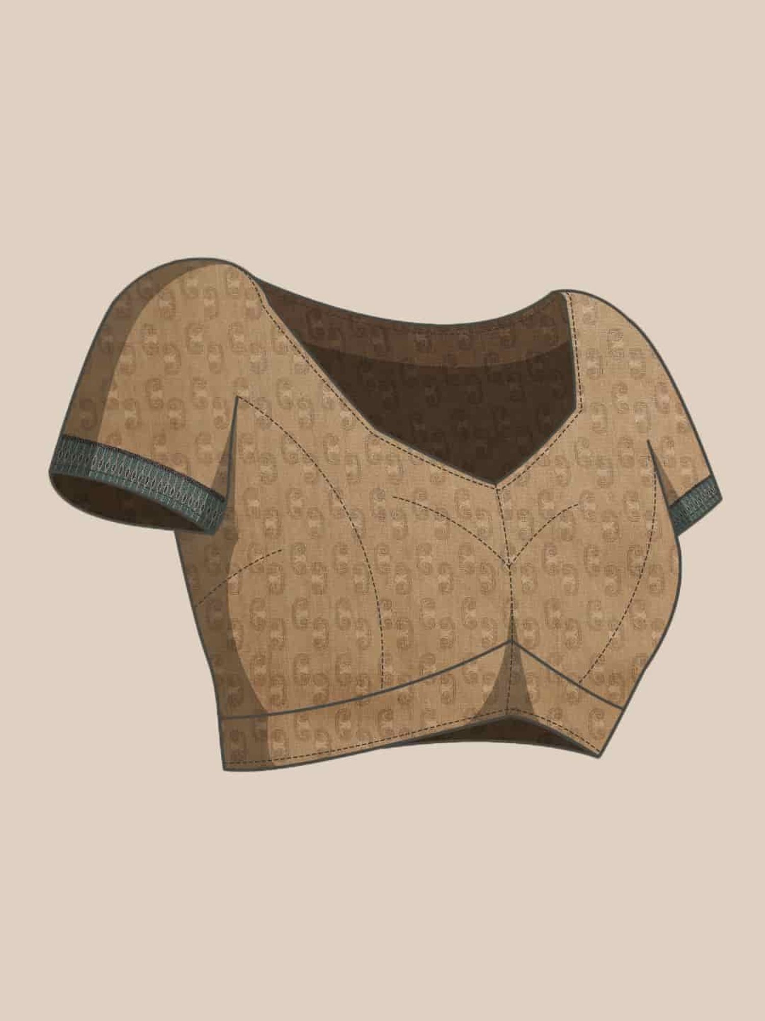 Unnati Silks Red Silk Printed Saree With Unstitched Blouse