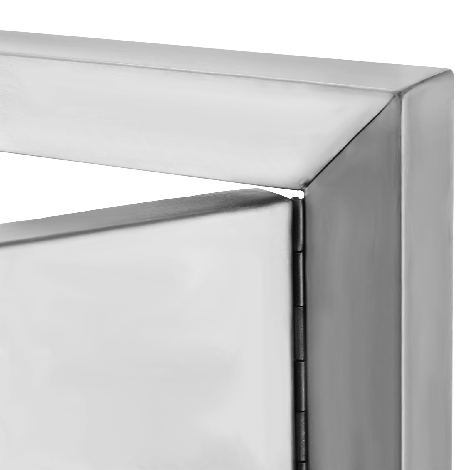 VEVOR BBQ Door 304 Commercial Grade Stainless Steel Doors 31"x24" Double Access Door Vertical Rust Resistant Stainless Doors Outdoor Kitchen Durable with Handle