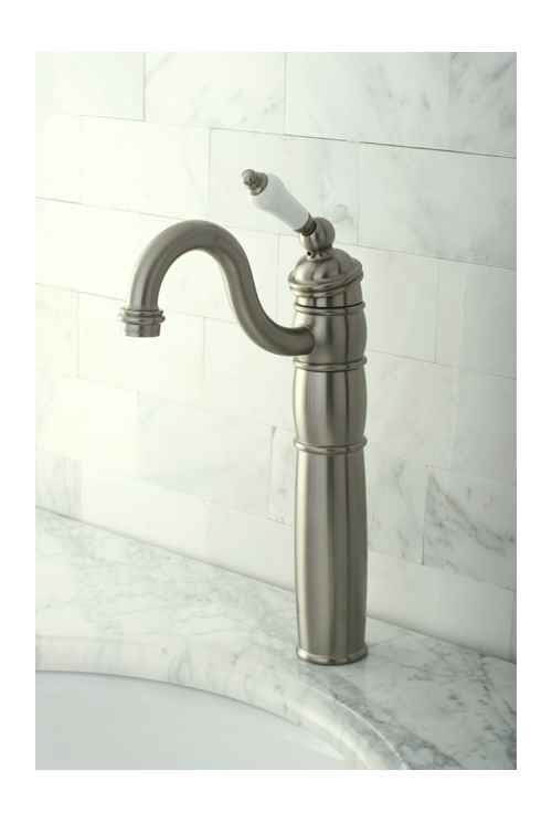 Single Handle Vessel Sink Faucet with Optional Cover Plate